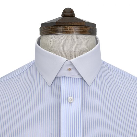 Non Starched White Cotton Cutaway Collar