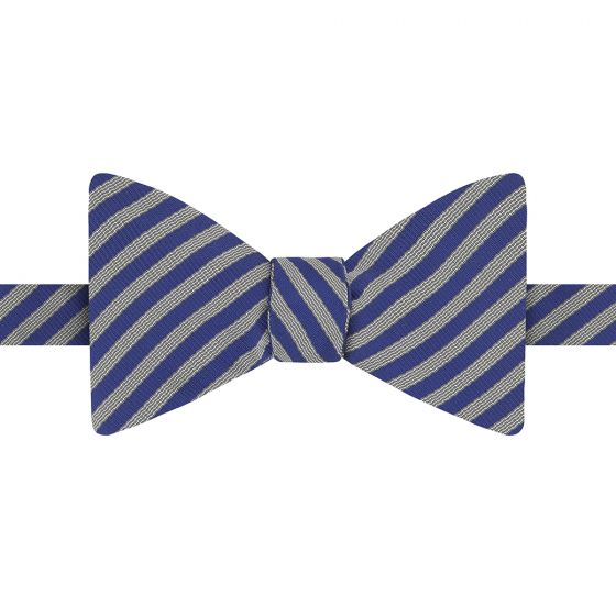 Inner Temple Silk Striped Bow Tie