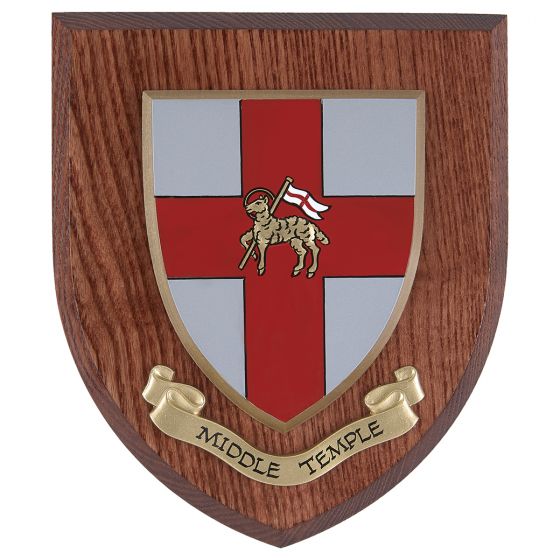 Middle Temple Hand Painted Wall Shield