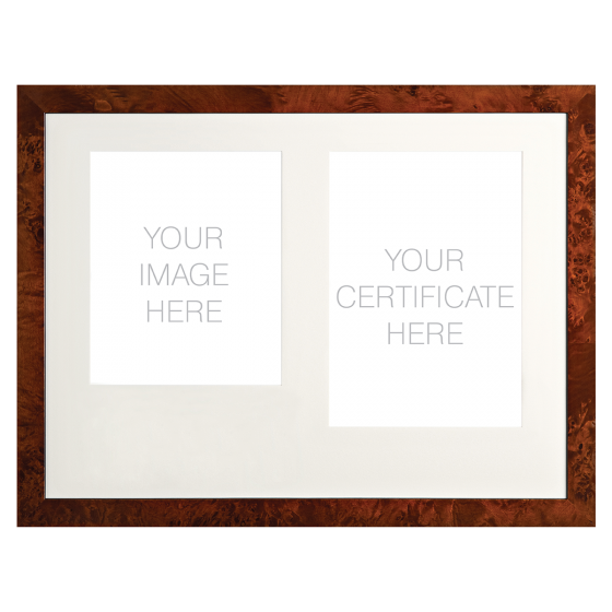 Walnut Veneer Combination Frame