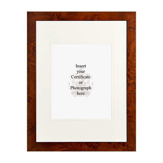 Walnut Certificate Frame
