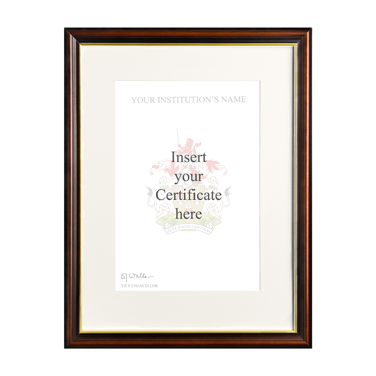 Mahogany Certificate Frame | Graduation Services | Ede & Ravenscroft