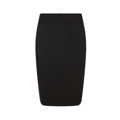 Black Indie Tailored Wool Skirt