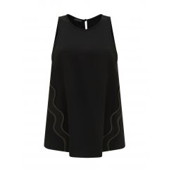 Emporio Armani Envers Satin Vest Black | Womenswear