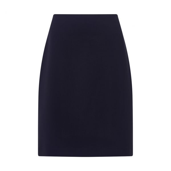 Vikena Wool Stretch Blue Pencil Skirt