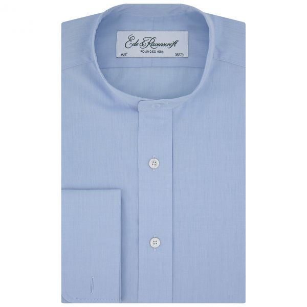 Ellis Cotton Poplin Tunic Shirt Pale Blue