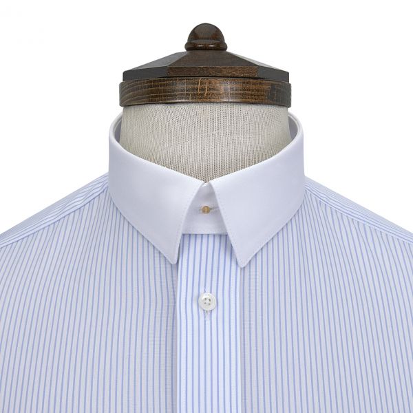 Non Starched White Fused Cotton Medium Point Collar