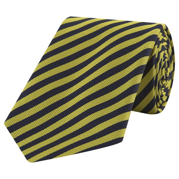 Lincoln's Inn Striped Silk Tie Yellow