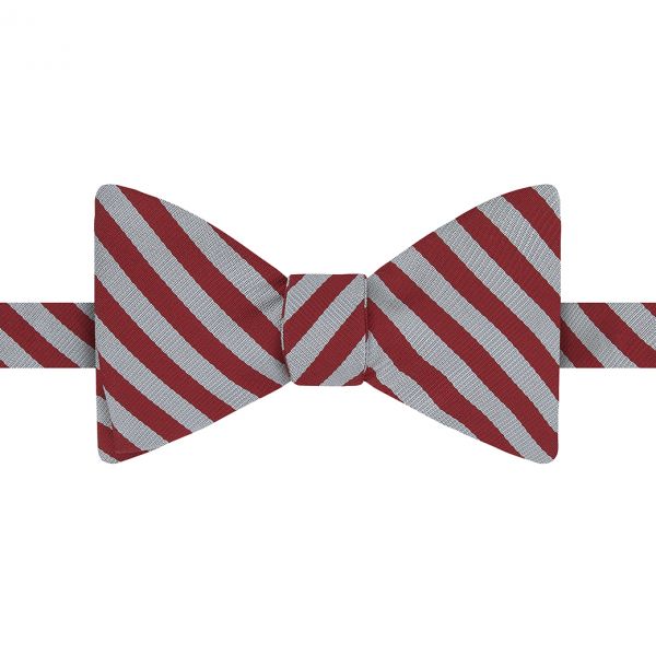 Middle Temple Striped Silk Bow Tie