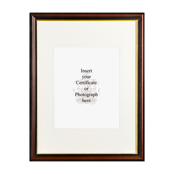 Mahogany Certificate Frame