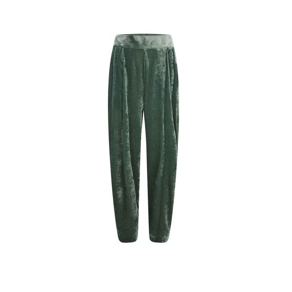 Velvet Green Trousers
