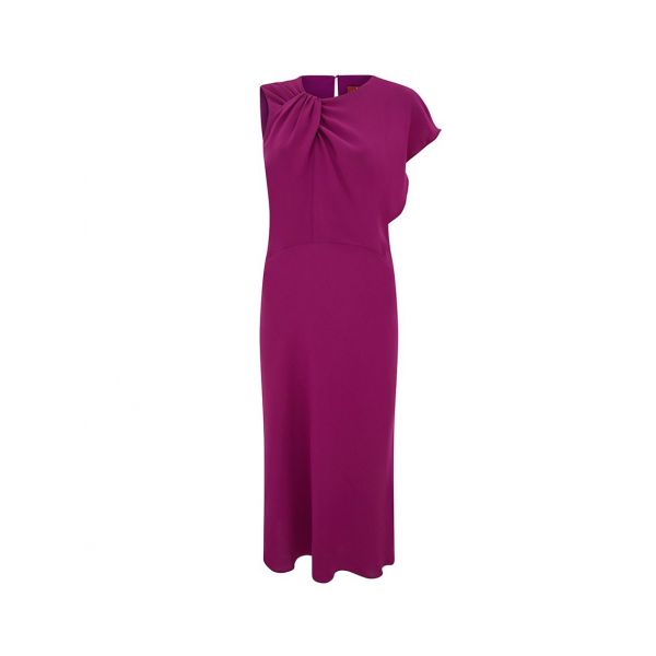 MaxMara Studio Purple Oscuro Tailored Cady Dress