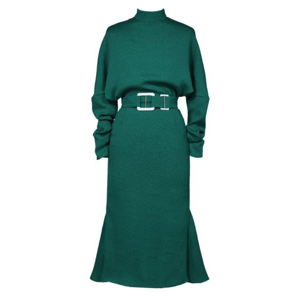 Edeline Lee Polydora Tailored Dress Green