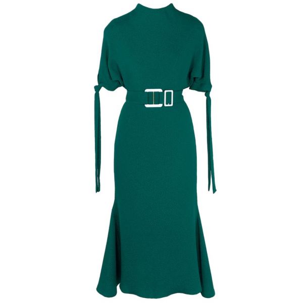 Edeline Lee Pedernal Tailored Dress Green