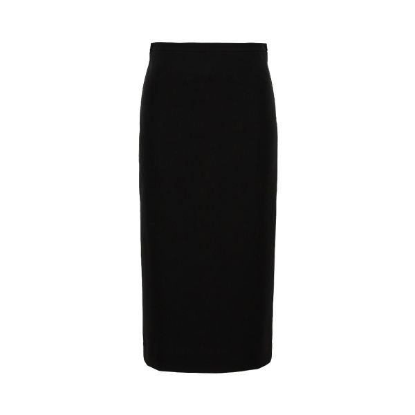 Taglio Jersey Midi Black Skirt