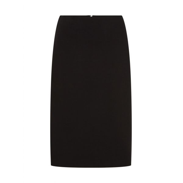 Tailored Jersey Black Skirt