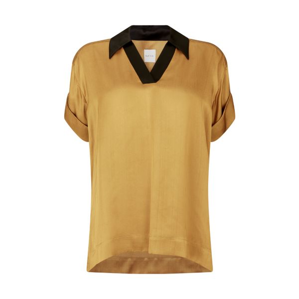Paul Smith Colour Block Gold Shirt