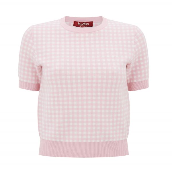 Epoca Gingham Knitted Top
