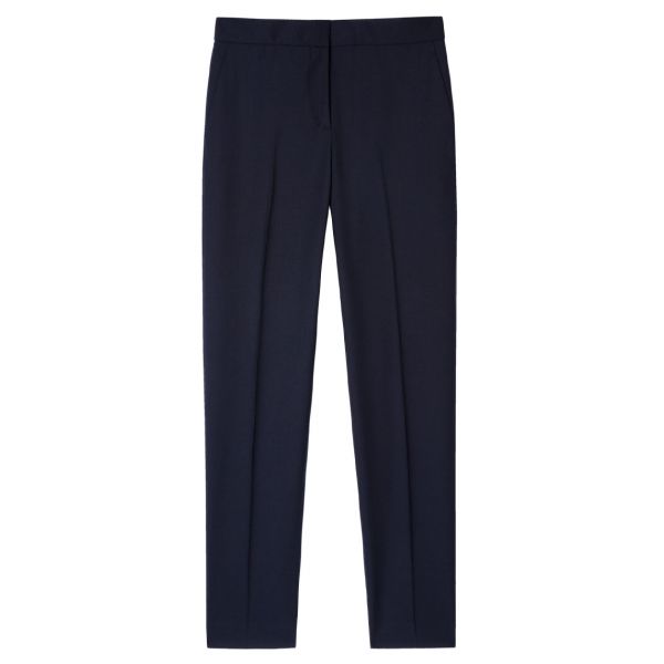 Paul Smith Tailored Cropped Blue Wool Trousers