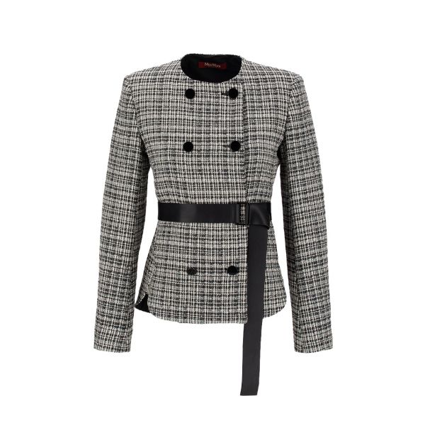 Cadore Tailored Check Black Jacket