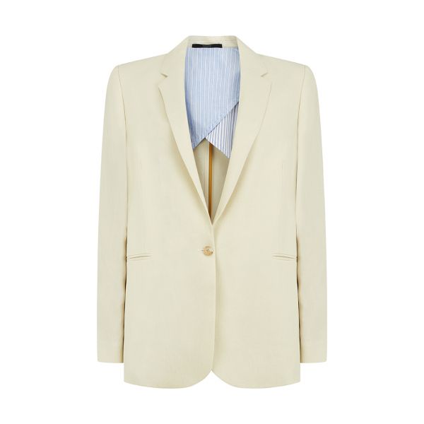Tailored Linen Brown Jacket