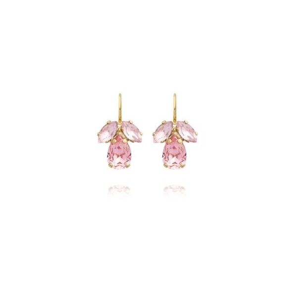 Petite Timo Gold Light Rose Earrings