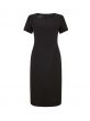 Black Iyla Tailored Wool Dress