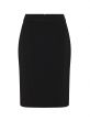 Emporio Armani Black Tailored Cady Crepe Skirt