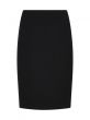 Tailored Milano Stitch Black Skirt