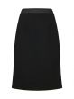 Ede & Ravenscroft Heidi Tailored Wool Crepe Skirt Black