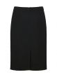 Hope Tailored Wool Crepe Black Pencil Skirt