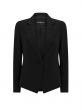 Emporio Armani Black Tailored short A-line Cady Crepe Jacket