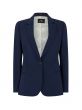 PS Paul Smith Tailored One Button Hopsack Jacket Navy