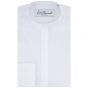 Rose White Two Fold Cotton Poplin Double Cuff Tunic Shirt